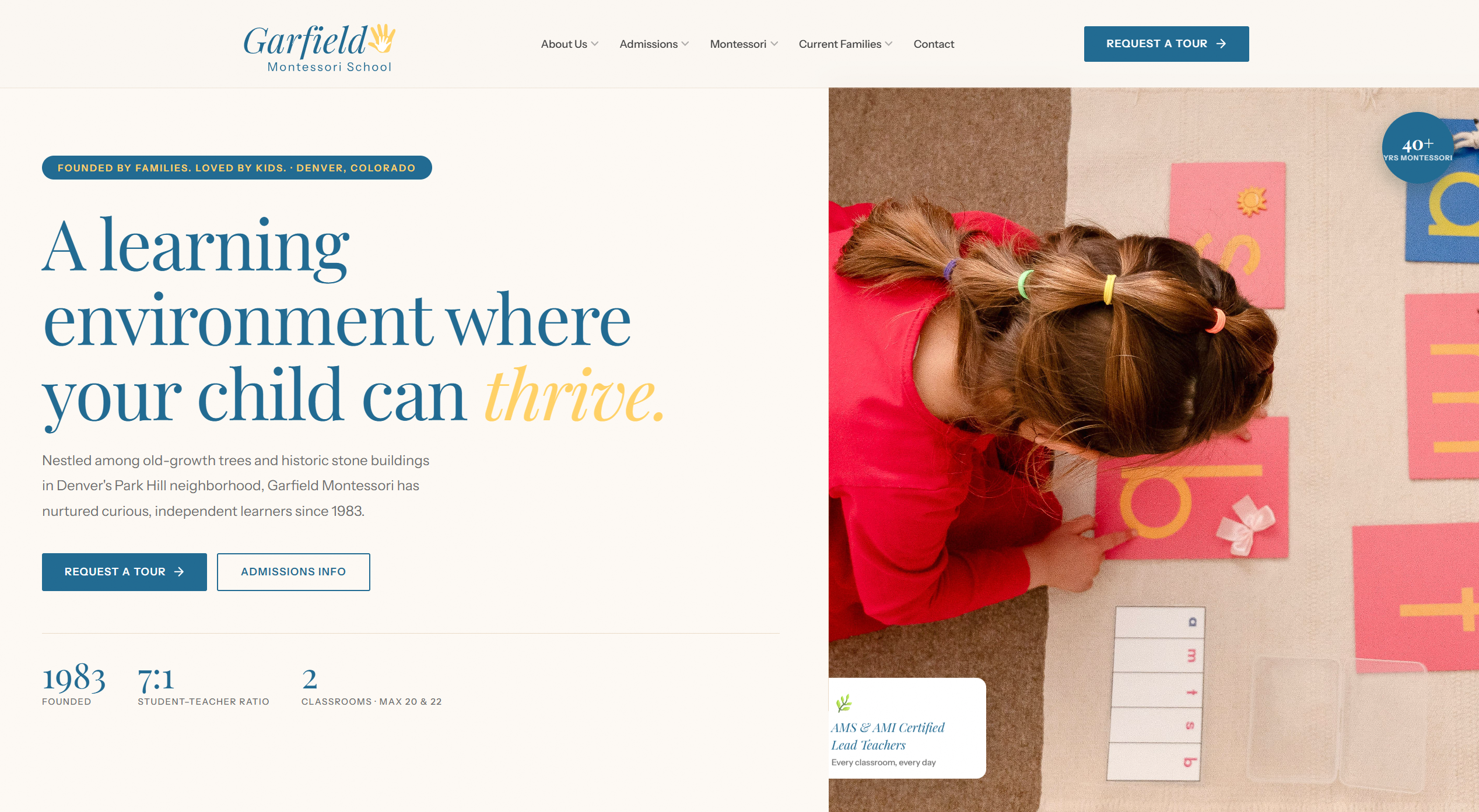 Garfield Montessori School website