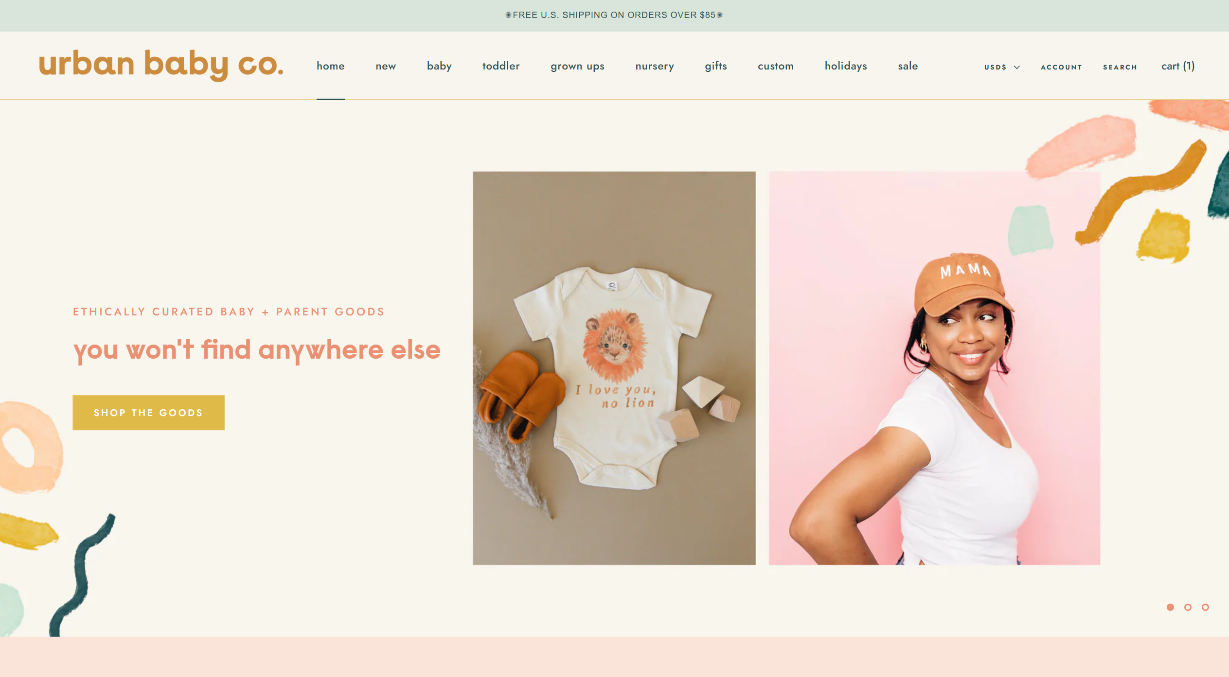 Urban Baby Co. Shopify store